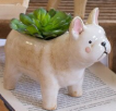 Ceramic Dog Planters
