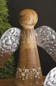 Wood and Tin Tabletop Christmas Angels