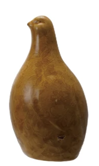 Terra-cotta Quail with Pattern