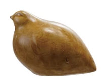 Terra-cotta Quail with Pattern