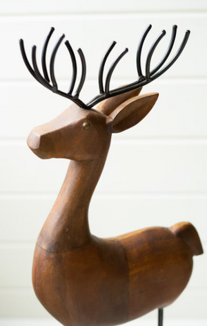 Wood and Iron Reindeer