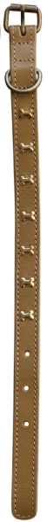 Leather Dog Collar w/ Metal Buckle Medium