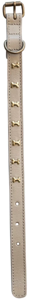 Leather Dog Collar w/ Metal Buckle Small