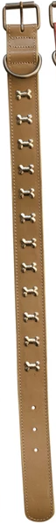 Leather Dog Collar w/ Metal Buckle Large