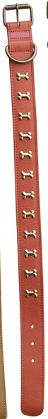 Leather Dog Collar w/ Metal Buckle Large