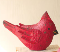 Painted Metal Cardinals
