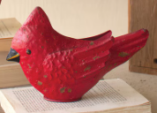 Painted Metal Cardinals