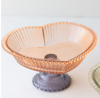 Glass Heart Compote