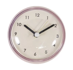 Plastic Clock with Suction Cup