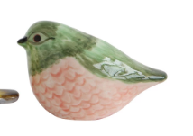 Hand-Painted Stoneware Bird