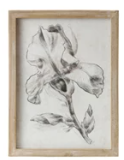 Wood Framed Glass Wall Décor