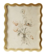 Wood Framed Glass Wall Décor