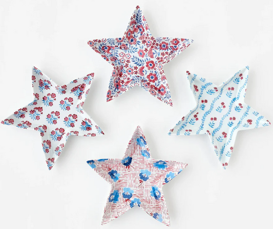 Star Plate Red, White and Blue Melamine