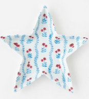 Star Plate Red, White and Blue Melamine