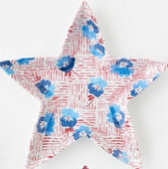 Star Plate Red, White and Blue Melamine