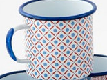 American Holiday Enameled Mug