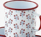 American Holiday Enameled Mug