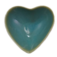 Stoneware Heart Shaped Dish, 4 Colors