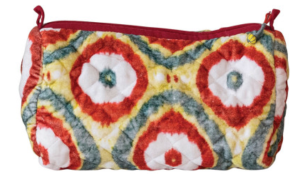 Zip Pouch w/ Interior Pockets & Coating