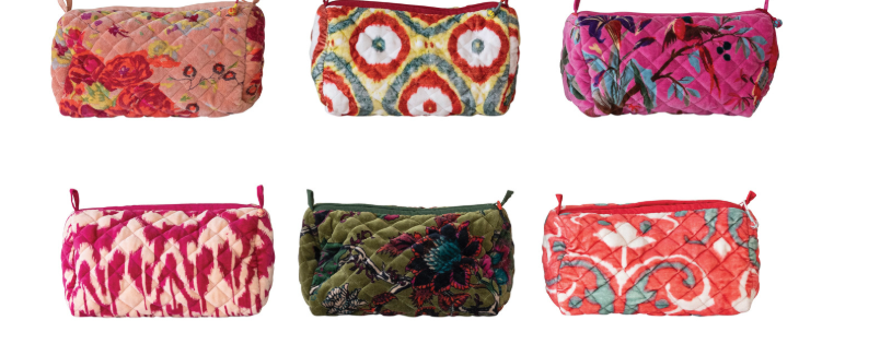 Zip Pouch w/ Interior Pockets & Coating