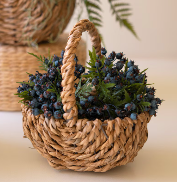 Woven Basket With Handles