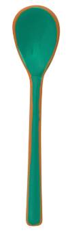 Enameled Stainless Steel Salt Spoon with Colored Edge, 8 Styles