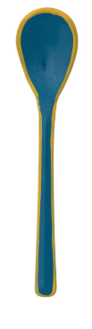Enameled Stainless Steel Salt Spoon with Colored Edge, 8 Styles