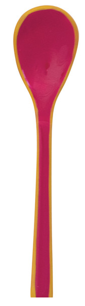Enameled Stainless Steel Salt Spoon with Colored Edge, 8 Styles
