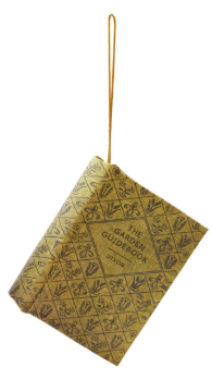 Fiberboard & Fabric Book Ornament, Multi Color, 4 Styles