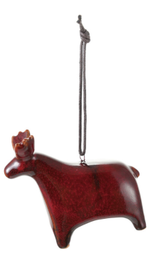 Stoneware Animal Ornament, 3 Styles
