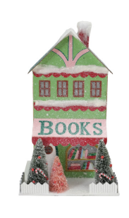 Paper Christmas Village Store with LED Light, 3 Styles (Batteries Included)