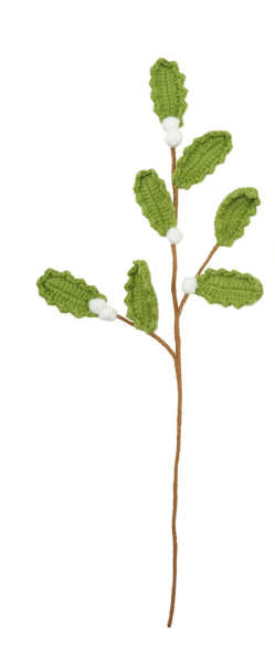 Crocheted Holly Spray, 2 Colors