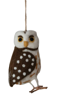 Handmade Wool Felt Ornament, 3 Styles