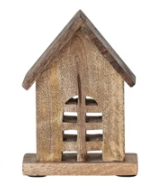 Carved Mango Wood Houses, 4 styles