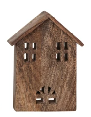 Carved Mango Wood Houses, 4 styles
