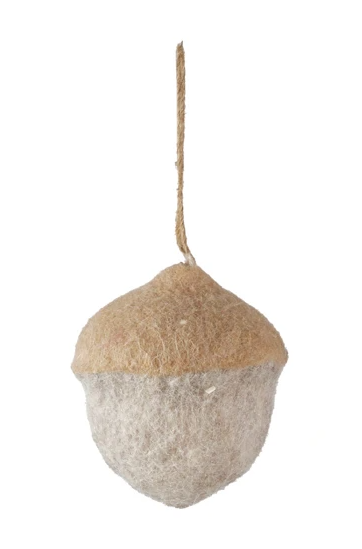 Felt Acorn Ornament, 2 Styles