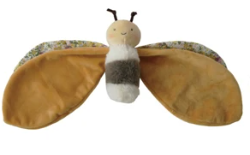 Plush Insect Snuggle Toy w/ Patterned Wings, 3 styles