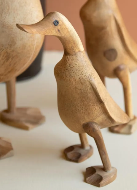 Carved Bamboo Ducks