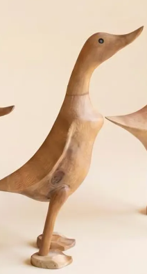 Carved Bamboo Ducks