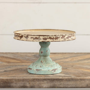 10" AGED RISER W/ BLUE BASE