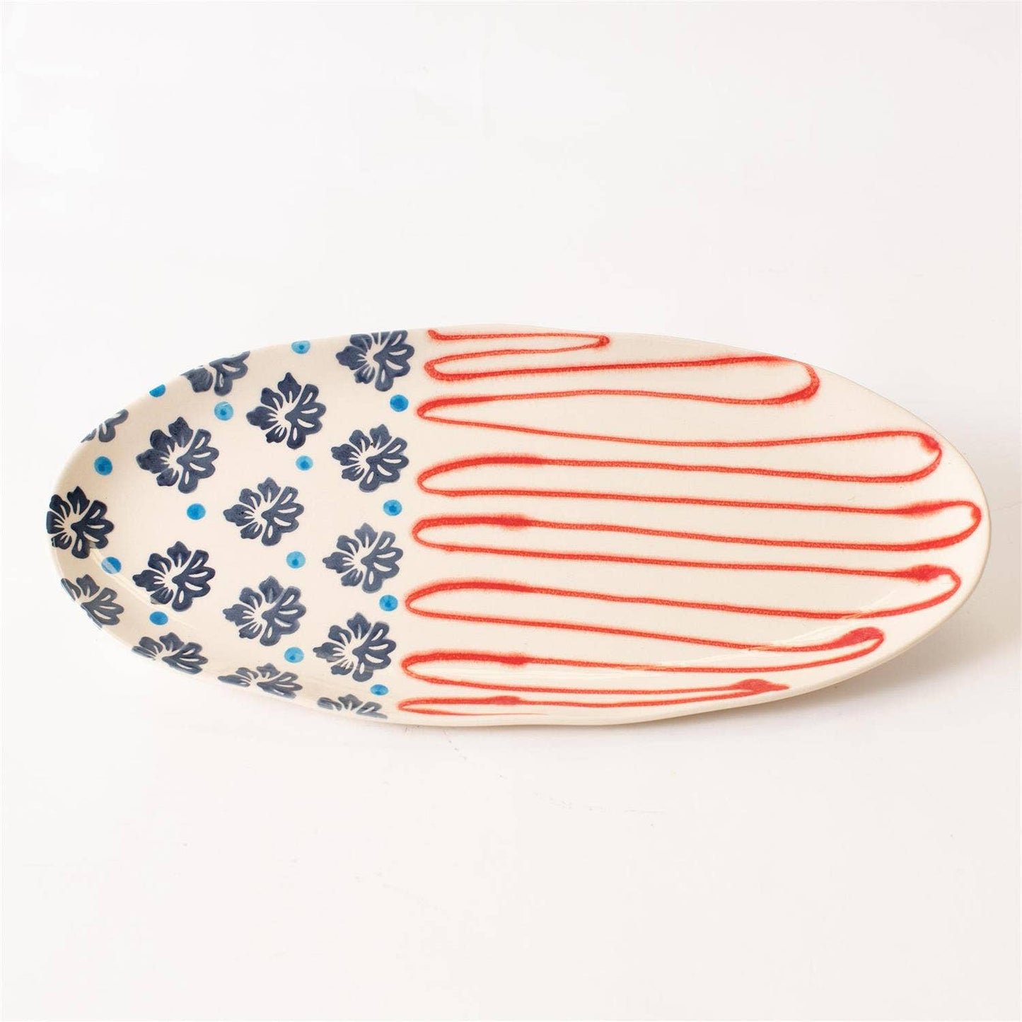 Americana Folk Art Platter Patriotic, USA