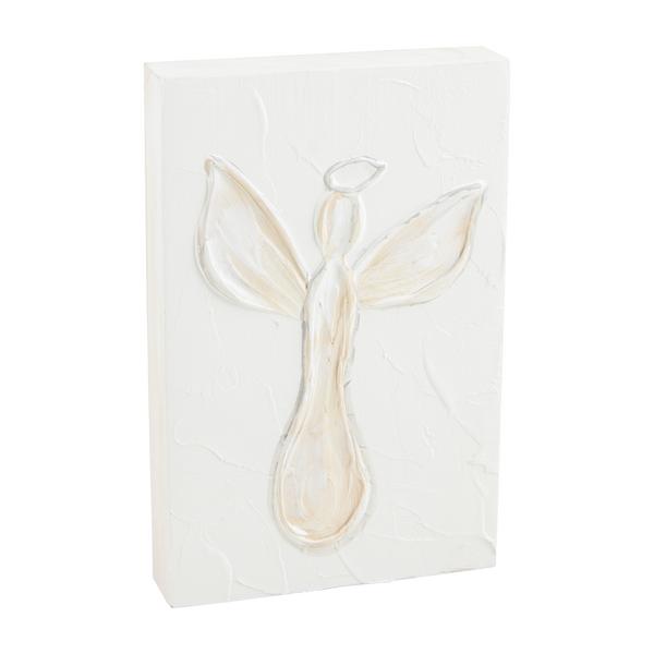 angel painted plaque