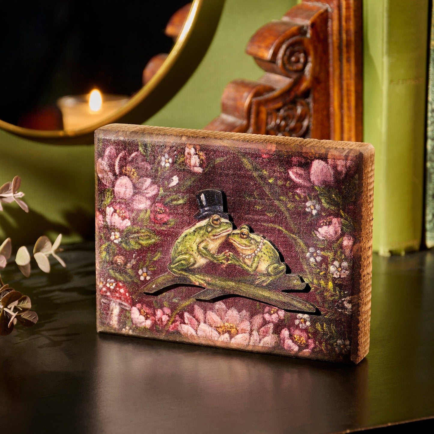 Frog Love Block Sign