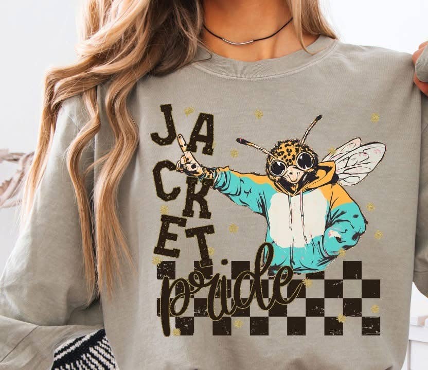 School Spirit Mascot Pride Sandstone LS CC T-Shirt : Tiger / Small