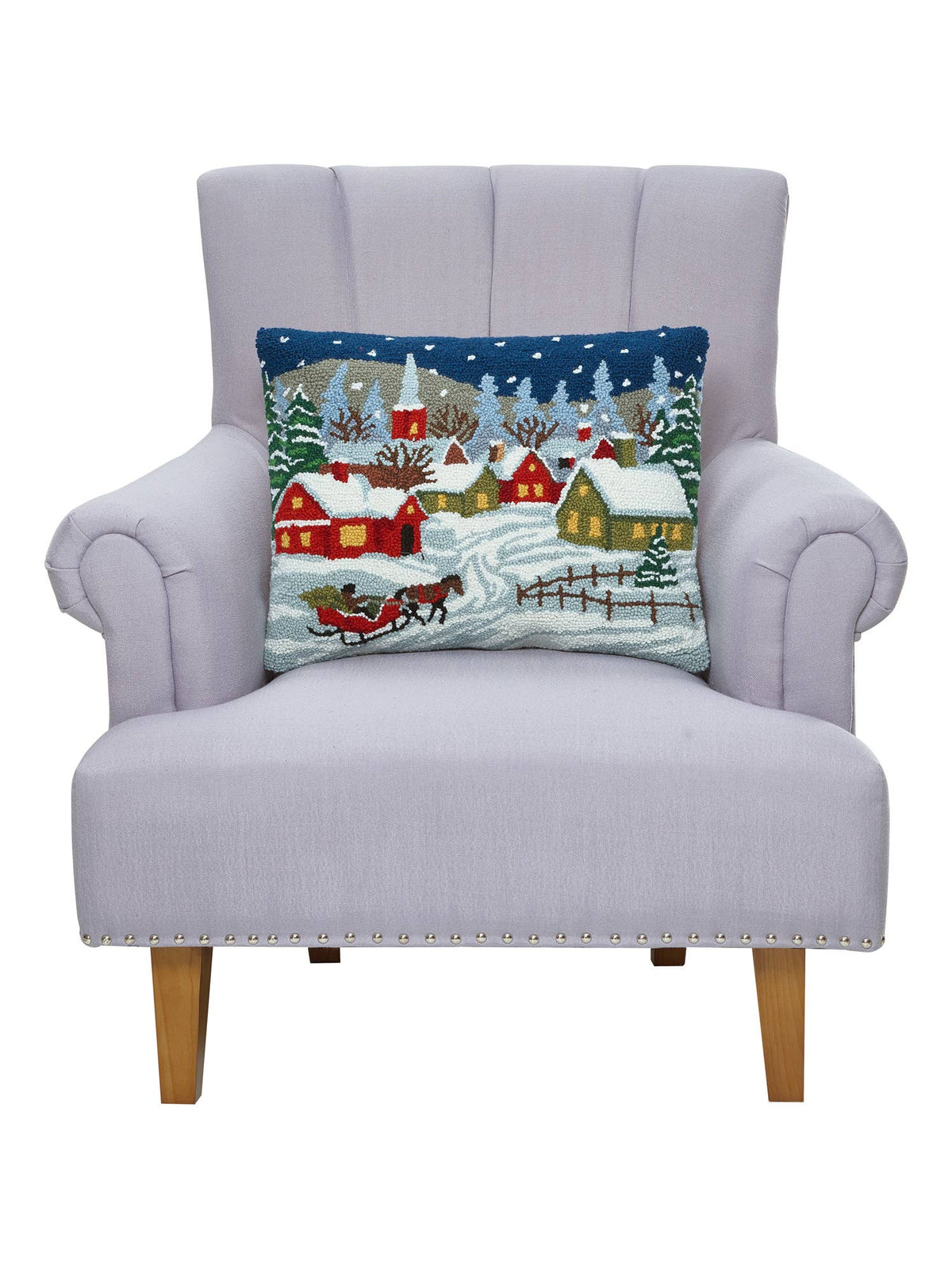 Snowy Night Hook Pillow