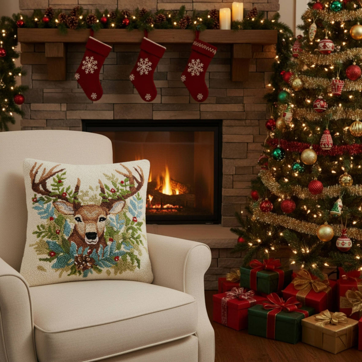 Deer Hook Pillow