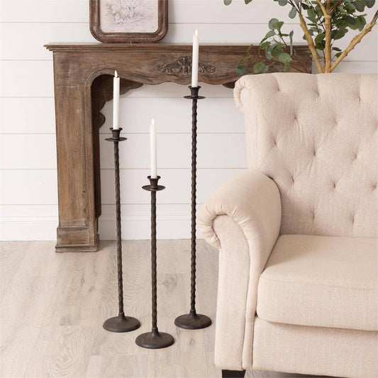 Floor Taper Candle Holders (Set Of 03)