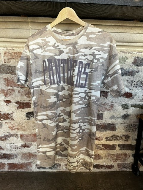 Panthers Natural Camo Game Day Team Spirit Graphic Tee: XL