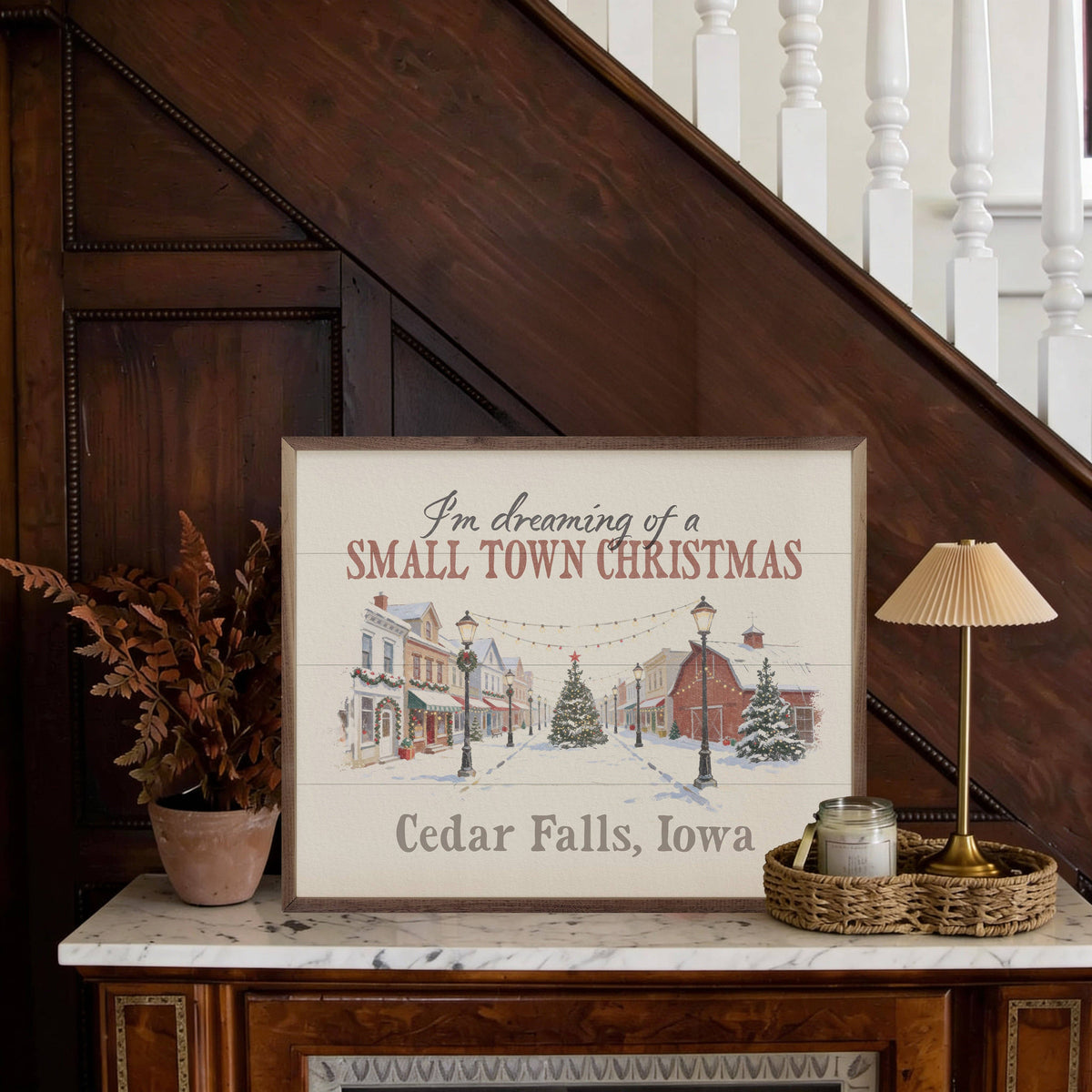 I'm Dreaming Of A Small Town Christmas Whitewright, Texas: 10x8