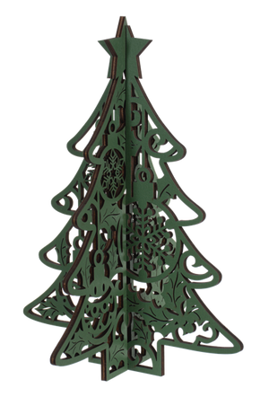 Lasercut Christmas Tree Figurines
